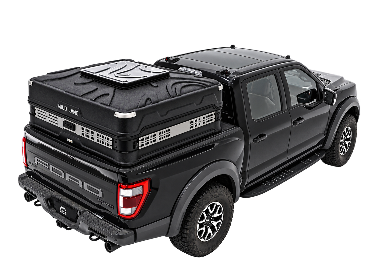 Wingman X mounted low over a pickup bed