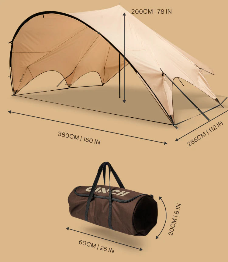 Shelter sizing diagram