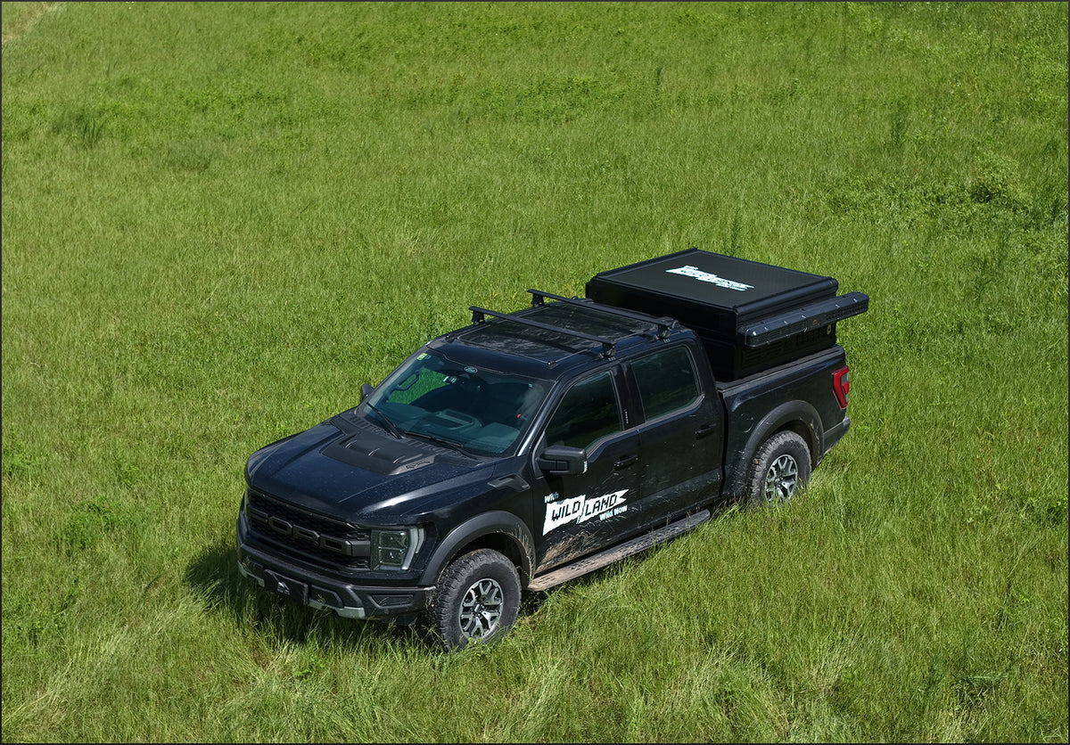 Trunk camper in an adventure setting
