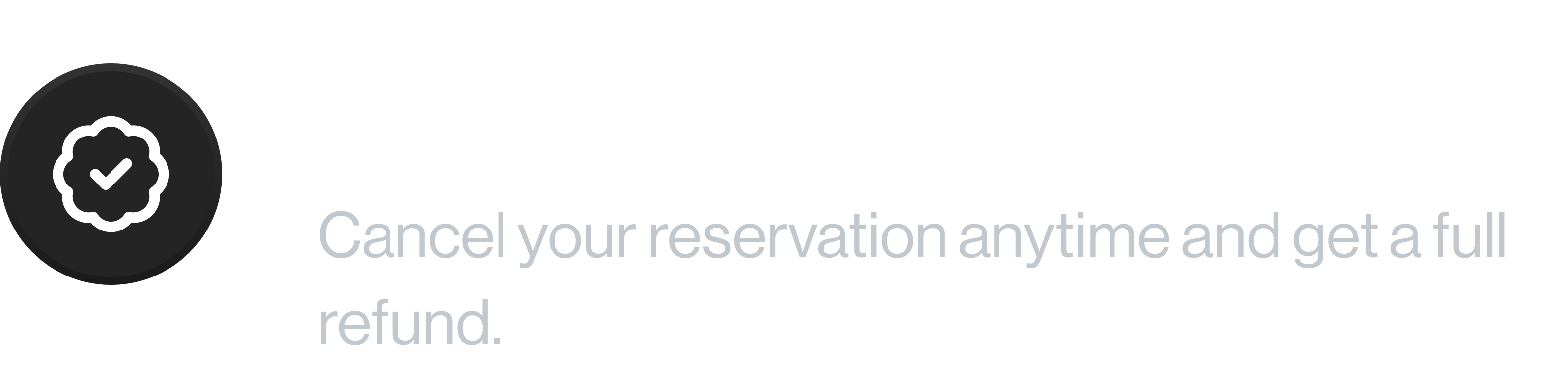 Money back guarantee